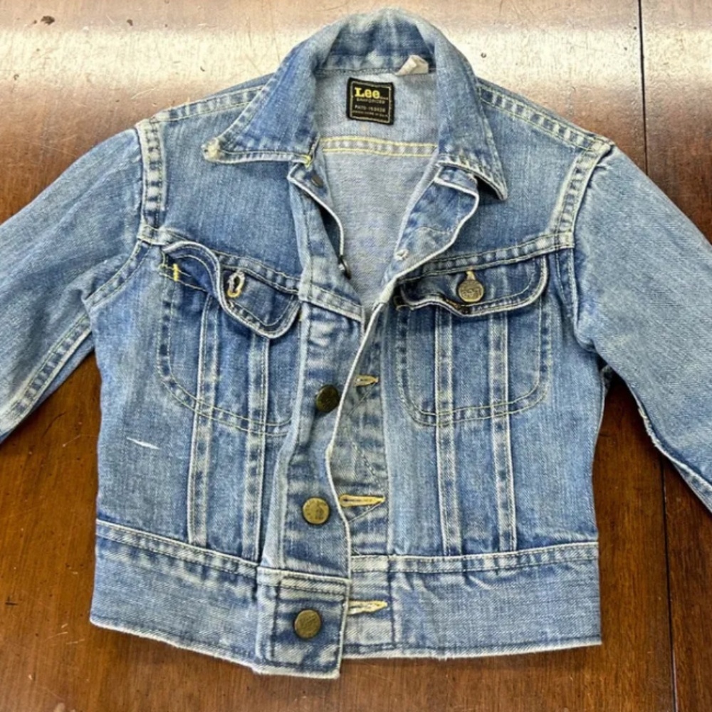 Vintage Lee Sanforized Kid Denim Jacket 3T